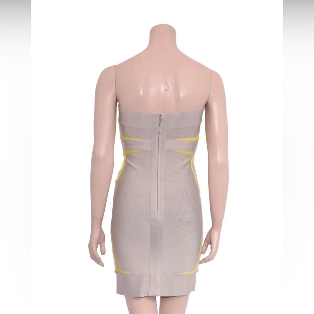 HERVE LEGER Strapless Bandage Dress SIZE: XS